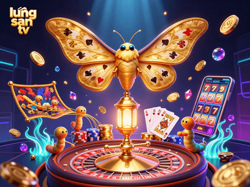 Experience the thrill of lương sơn tv with captivating casino scenes illustrated in 3D art.