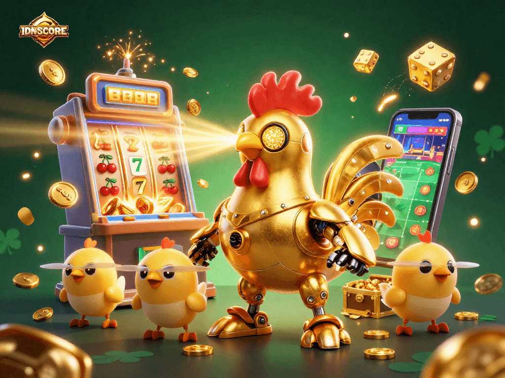 IDNSCORE showcases an engaging loyalty points event with a vibrant casino atmosphere.
