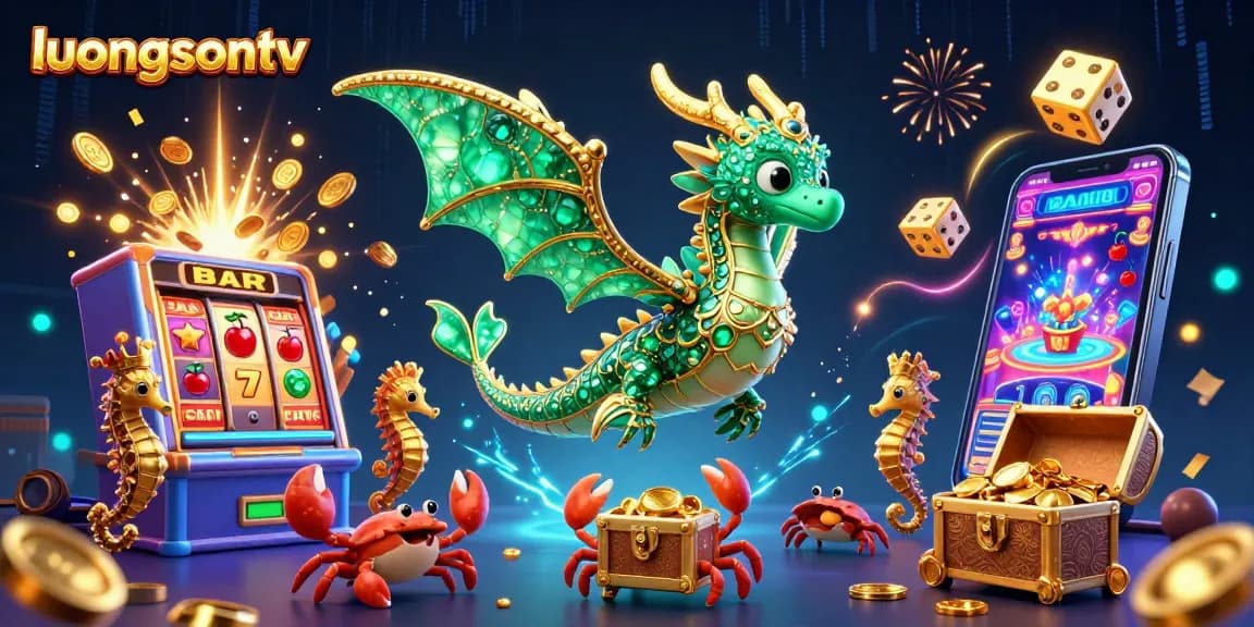 Experience vibrant excitement at luongsontv with a dynamic sea dragon and casino elements bursting with rewards!