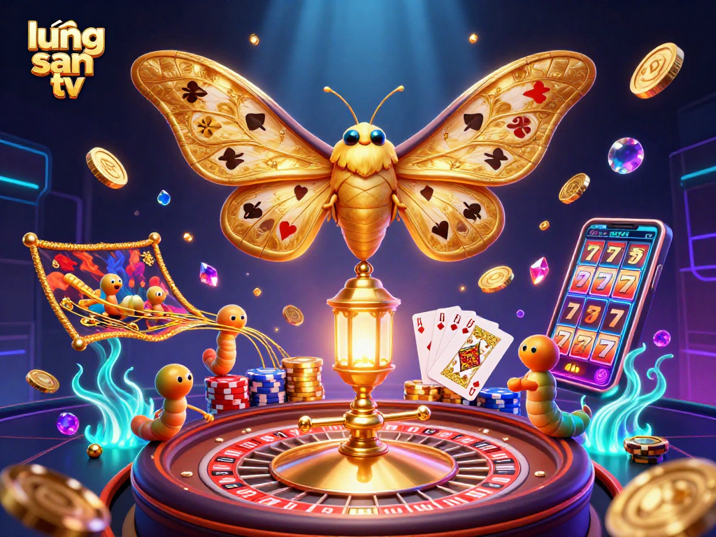 Experience the thrill of lương sơn tv with captivating casino scenes illustrated in 3D art.