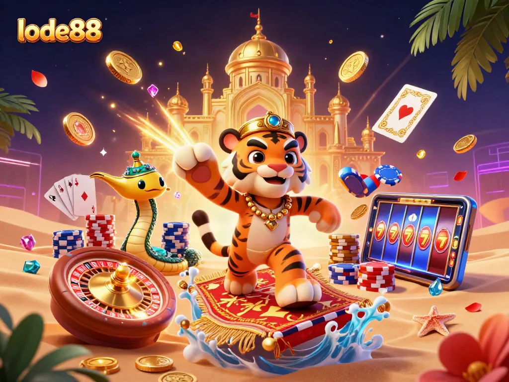 Play at lode88 for thrilling wins with a magical gaming adventure in this vibrant scene.