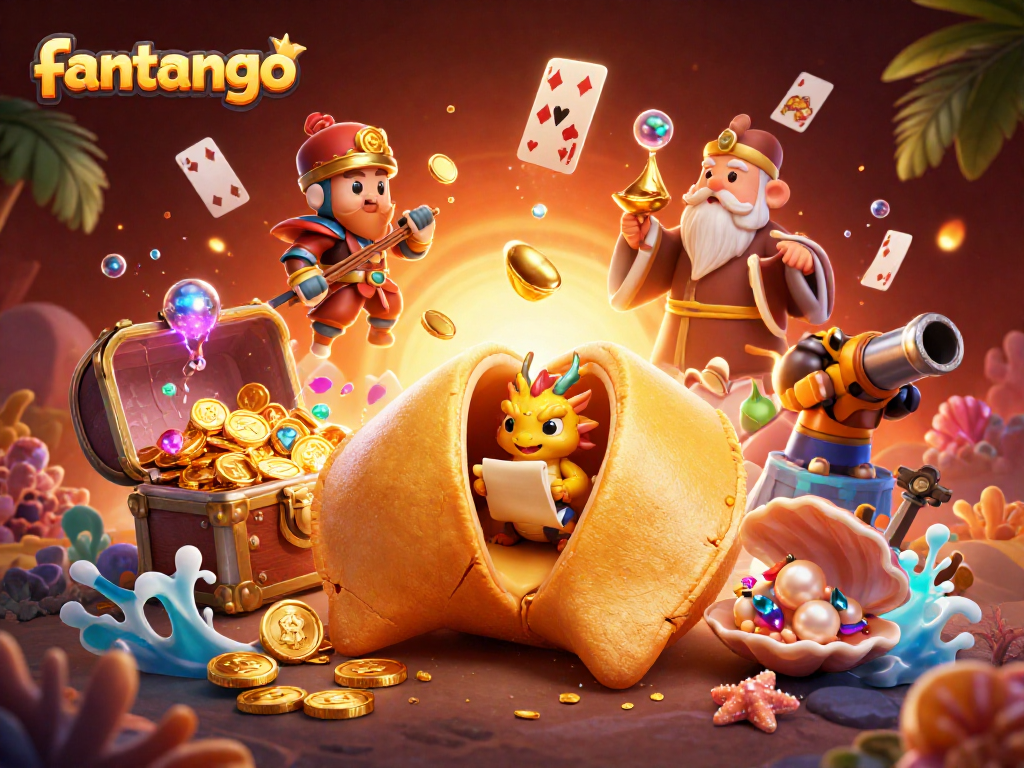Engage with fantango's thrilling gameplay while surrounded by vibrant gold and dynamic casino elements.