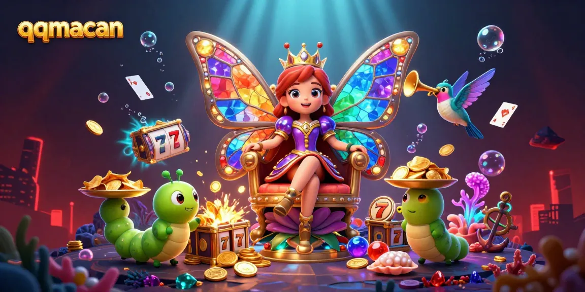 Bergabunglah dengan qqmacan untuk memenangkan jackpot slot yang menarik dengan ilustrasi ceria dan penuh warna.