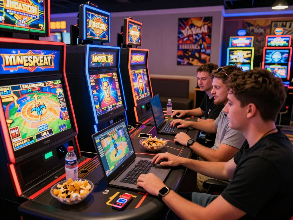 Pengalaman bermain slot online di JANDASLOT88 dengan teman-teman dan suasana yang ceria.