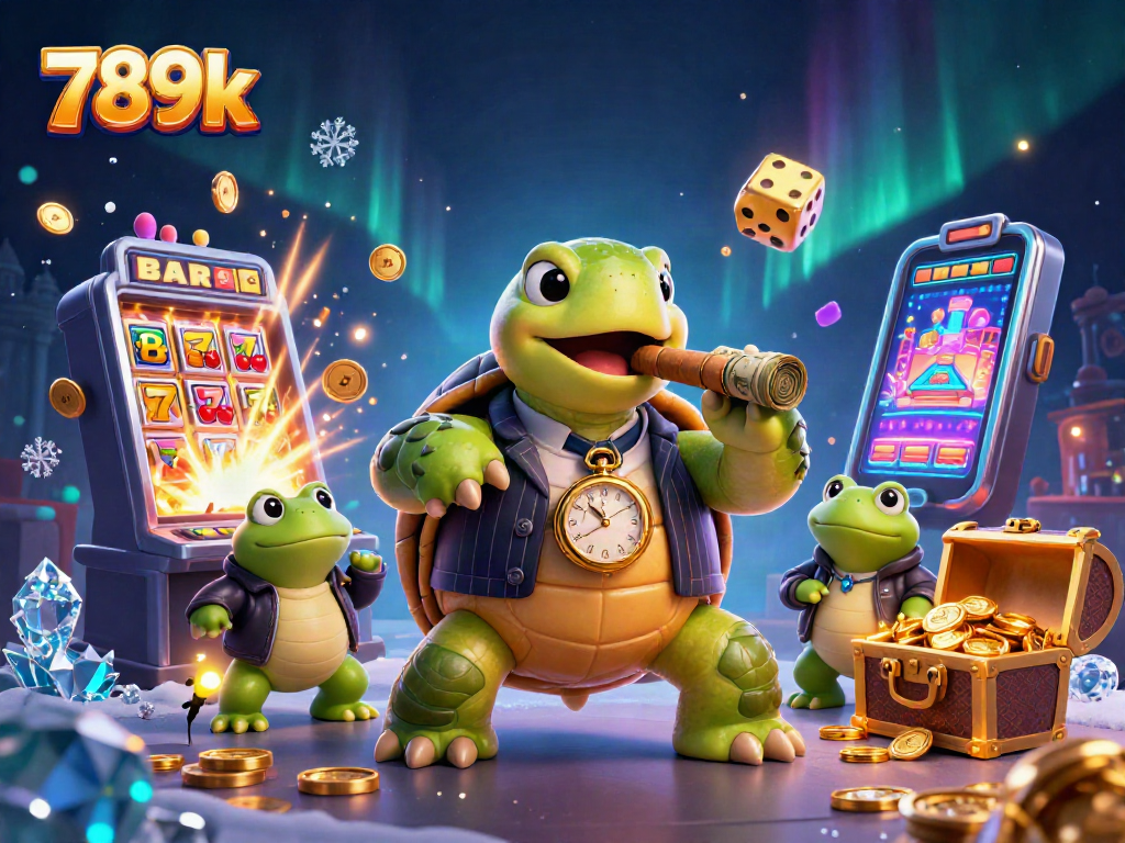 Join the action at 789k casino with a lively scene featuring gaming excitement and a jackpot explosion.