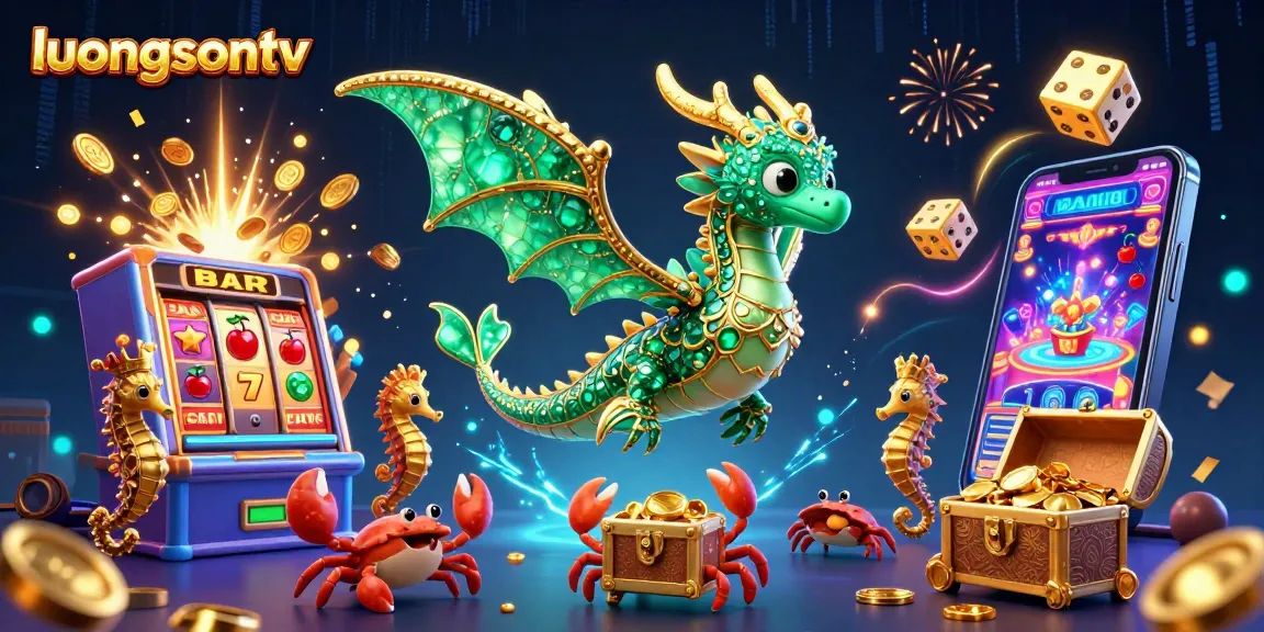 Experience vibrant excitement at luongsontv with a dynamic sea dragon and casino elements bursting with rewards!