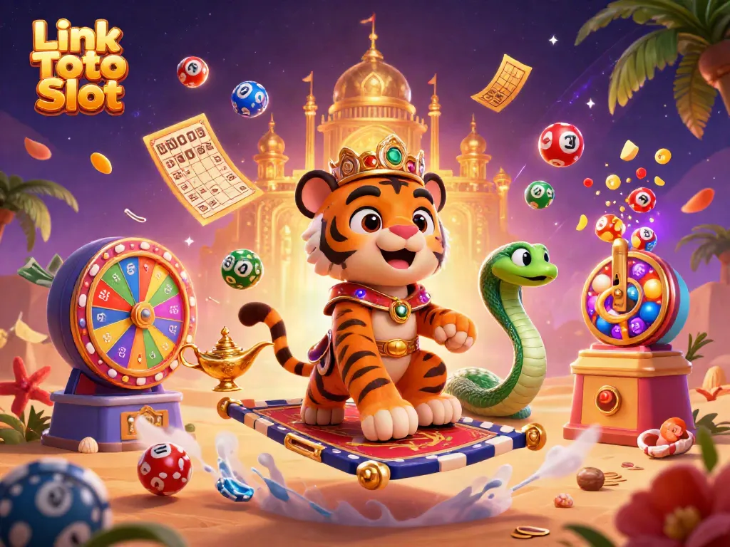 Menangkan hadiah menarik di Link Toto Slot dengan ilustrasi penuh warna dan karakter menawan.