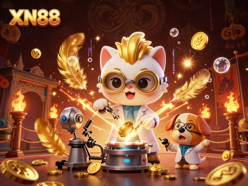 Experience thrilling XN88 gameplay in a vibrant 3D casino setting featuring fun characters and exciting visuals.