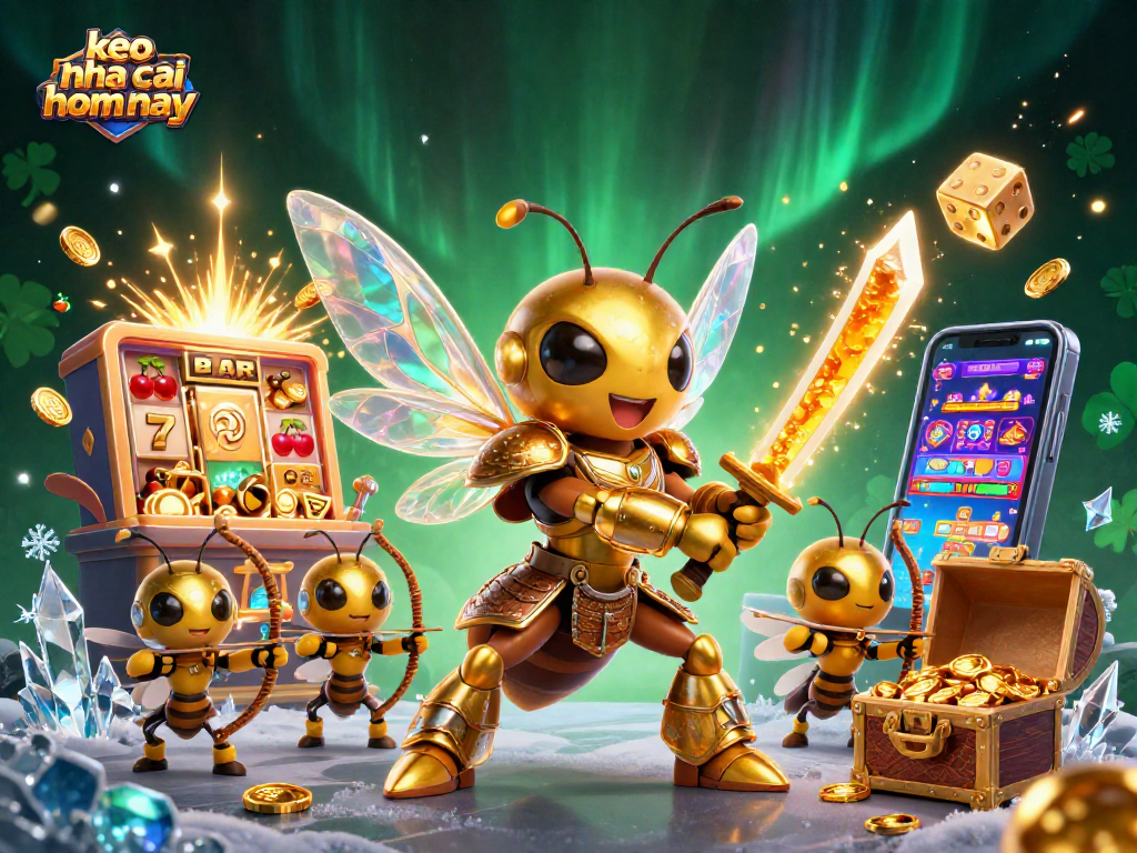 Spin for wins with keo nha cai hom nay featuring vibrant gambling elements and lively characters!