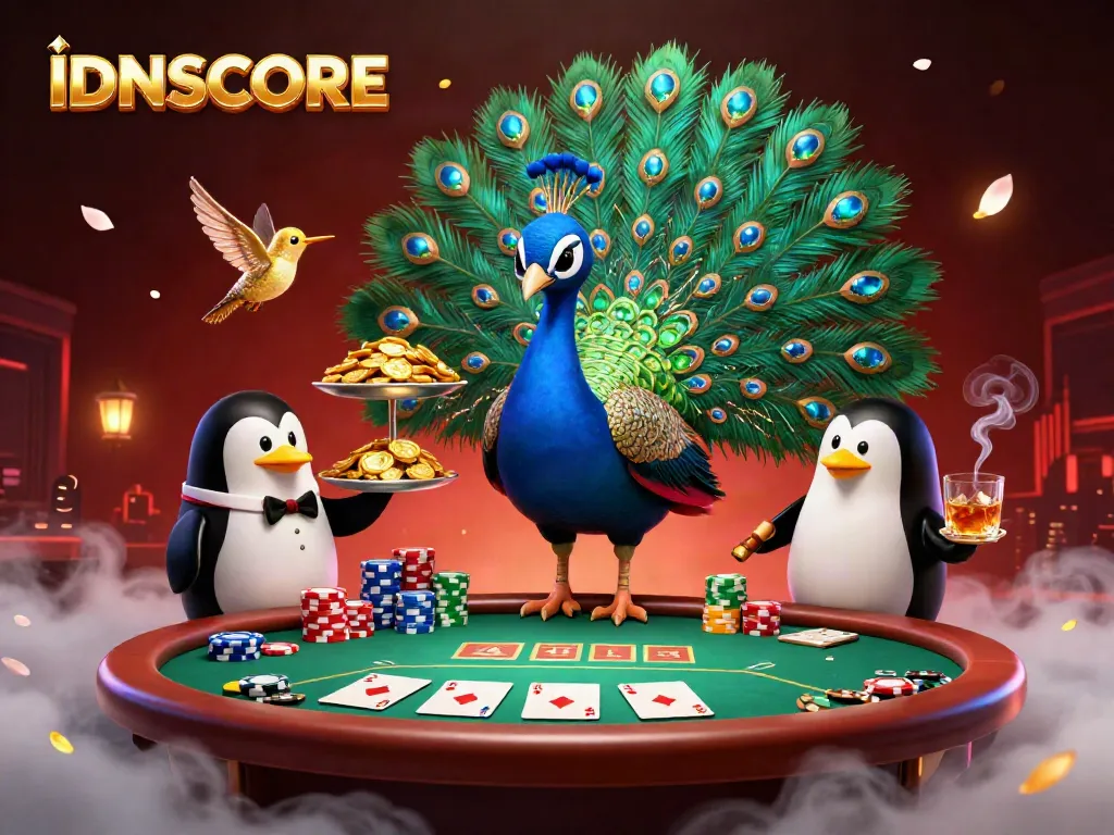 Experience thrilling gameplay with IDNSCORE, featuring colorful poker elements and enchanting characters.