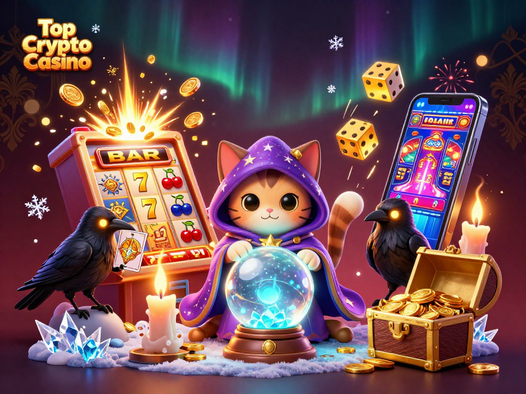 Experience the magic of the Top Crypto Casino with vibrant characters and rich gaming elements!