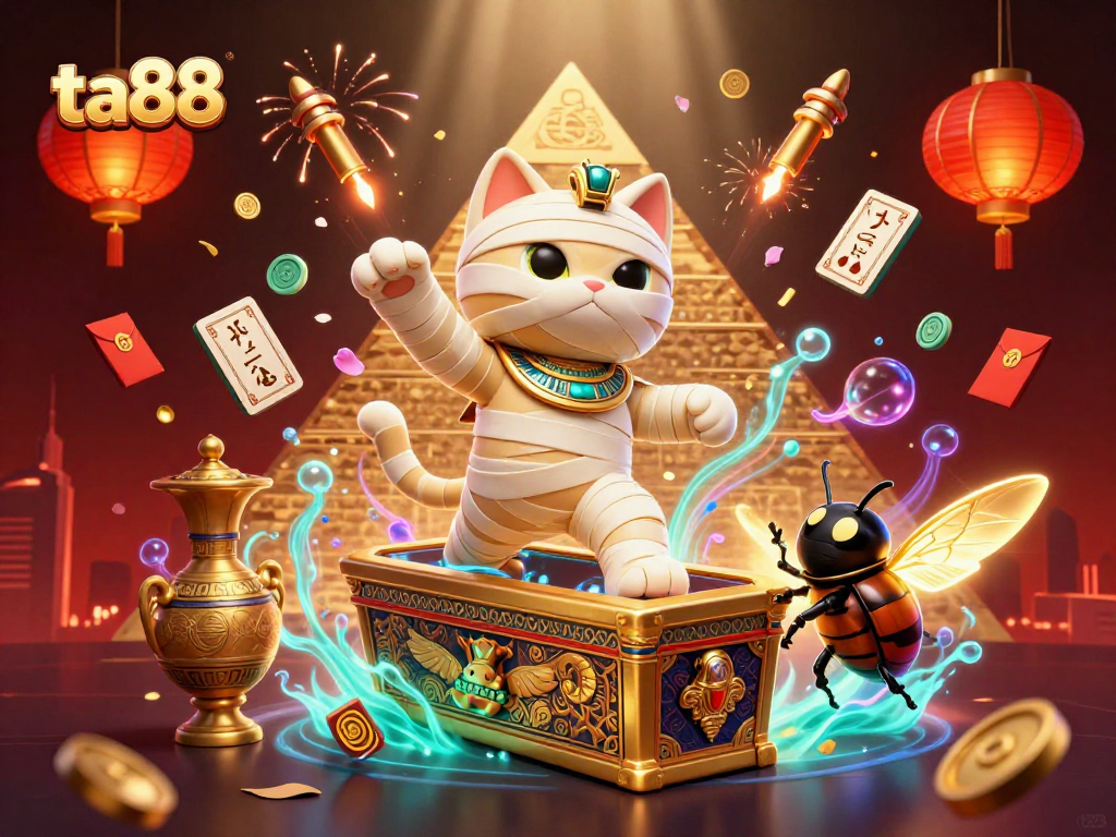 Experience excitement with ta88 through vibrant 3D casino game elements and characters.