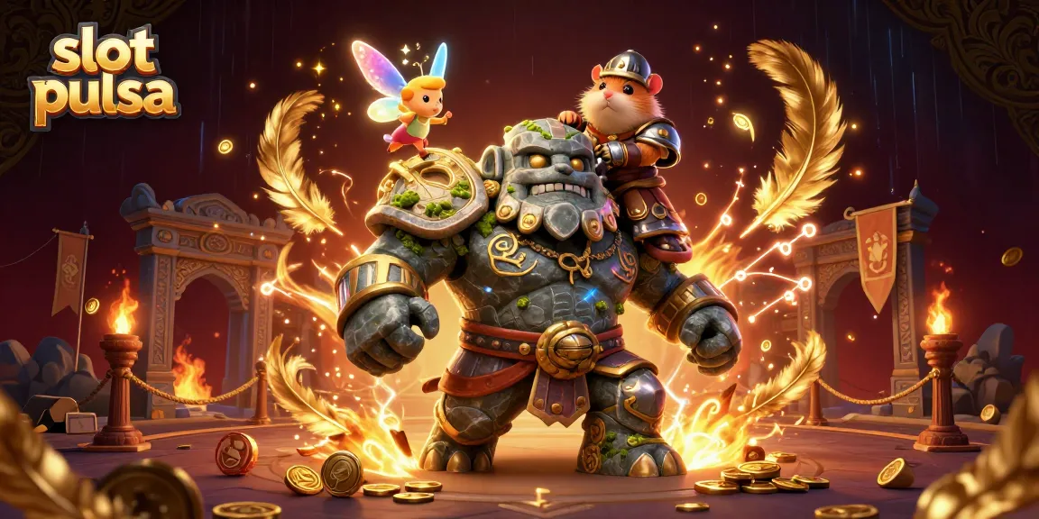 Engage in vibrant gaming with slot pulsa, featuring dynamic casino characters and rich illustrations.