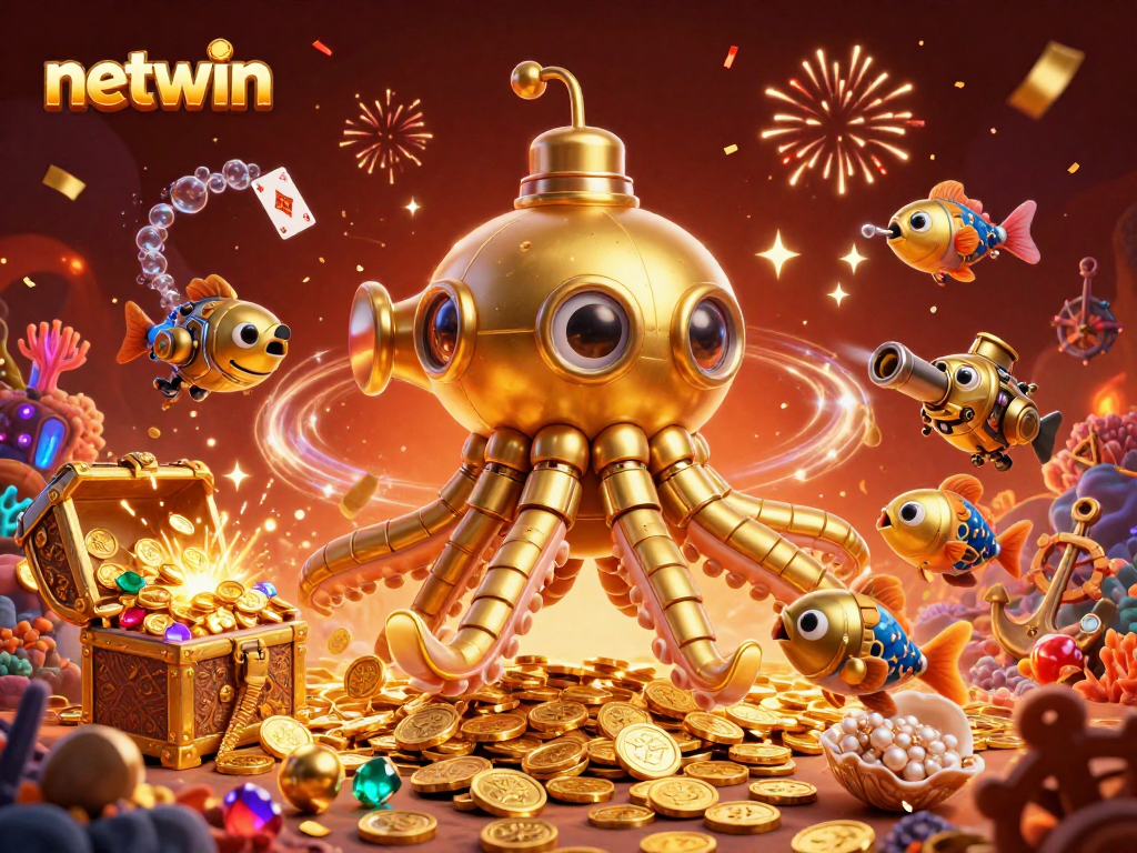 Experience thrilling gameplay with Netwin's vibrant underwater casino adventure.