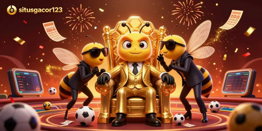 Engage in exhilarating sports betting excitement at situsgacor123 with interactive elements exploding around characters.