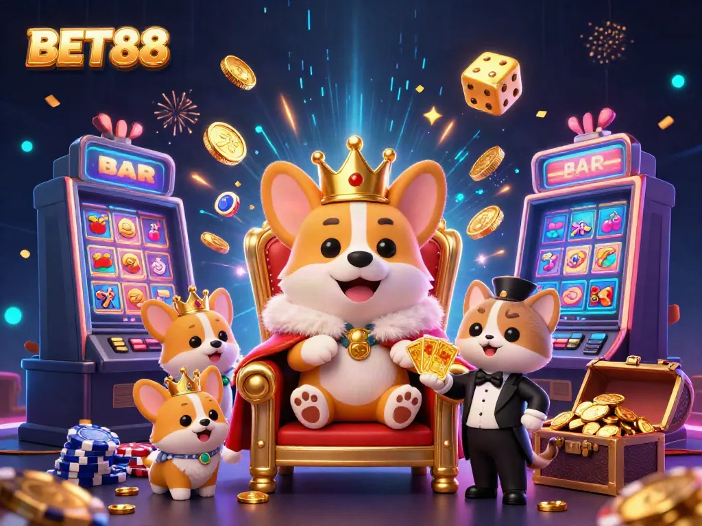 Các chơi cá cược trực tuyến hấp dẫn tại BET88 với hình ảnh 3D đặc sắc về các nhân vật vui nhộn.