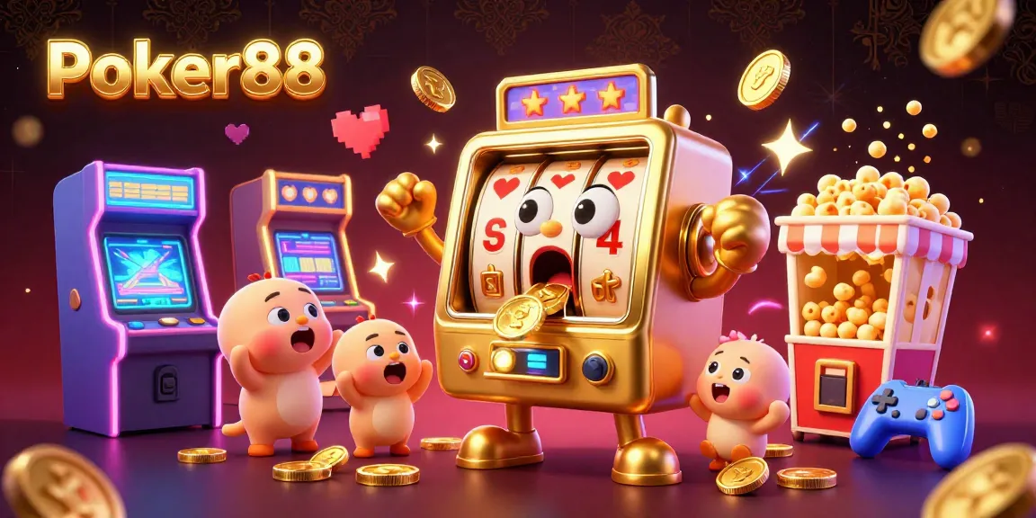 Engaging scene showcasing Poker88 and lively slot machines celebrating big wins.
