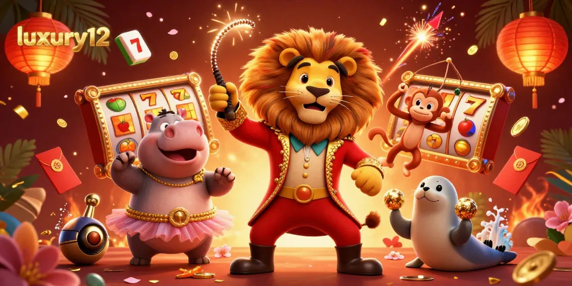 Win big with luxury12 in this vibrant 3D casino scene featuring captivating characters and slots.