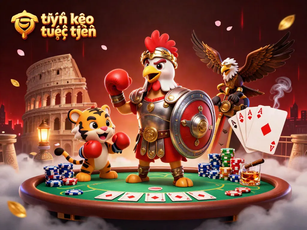 Experience tỷ lệ kèo trực tuyến with dynamic poker action featuring colorful chips and strategic gameplay.