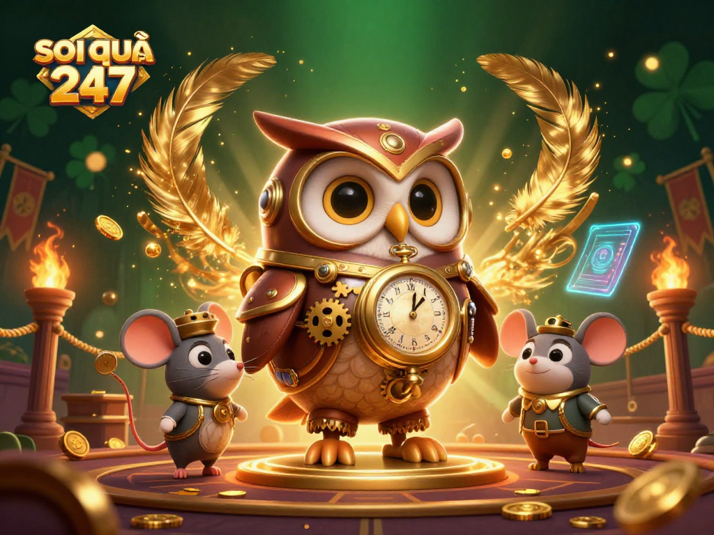 Engage with the thrilling world of soi cầu 247 as it showcases vibrant casino elements and whimsical characters.