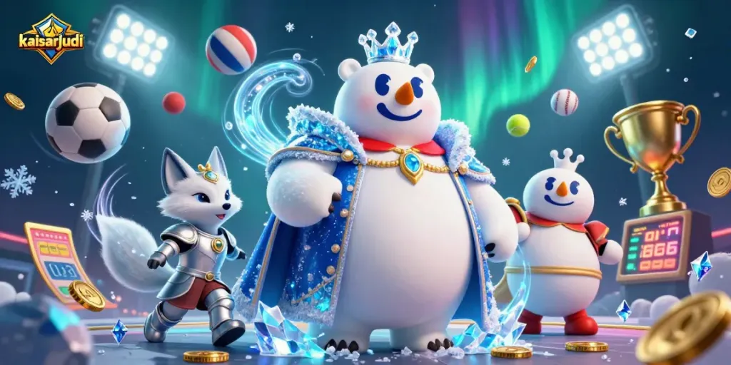 Engage with kaisarjudi and win big at this vibrant sports-themed casino scene!