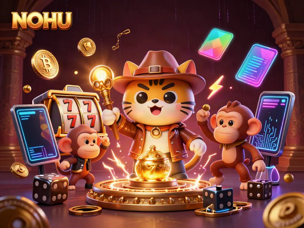 Experience thrilling gameplay with NOHU in a vibrant 3D casino world.