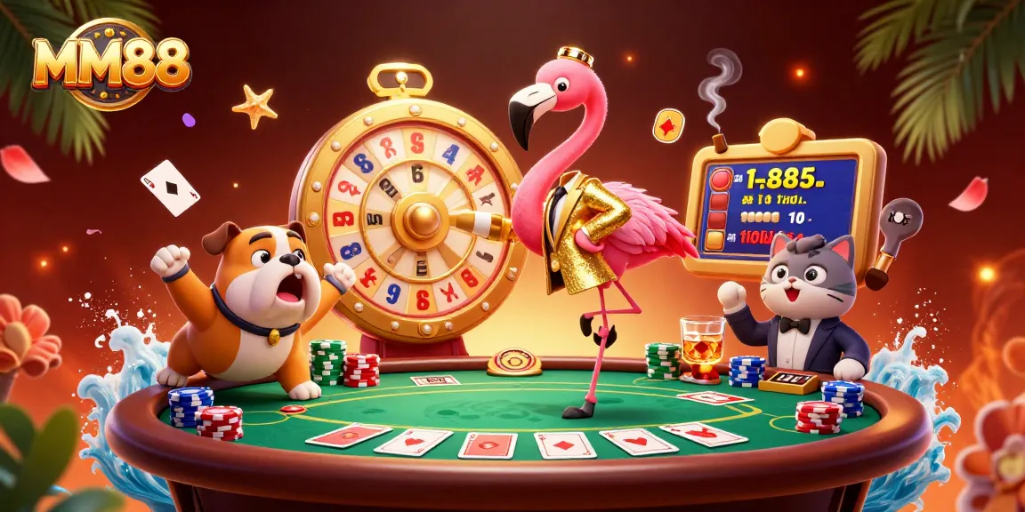 Join the excitement at MM88 with a flamingo host and buzzing contest atmosphere!