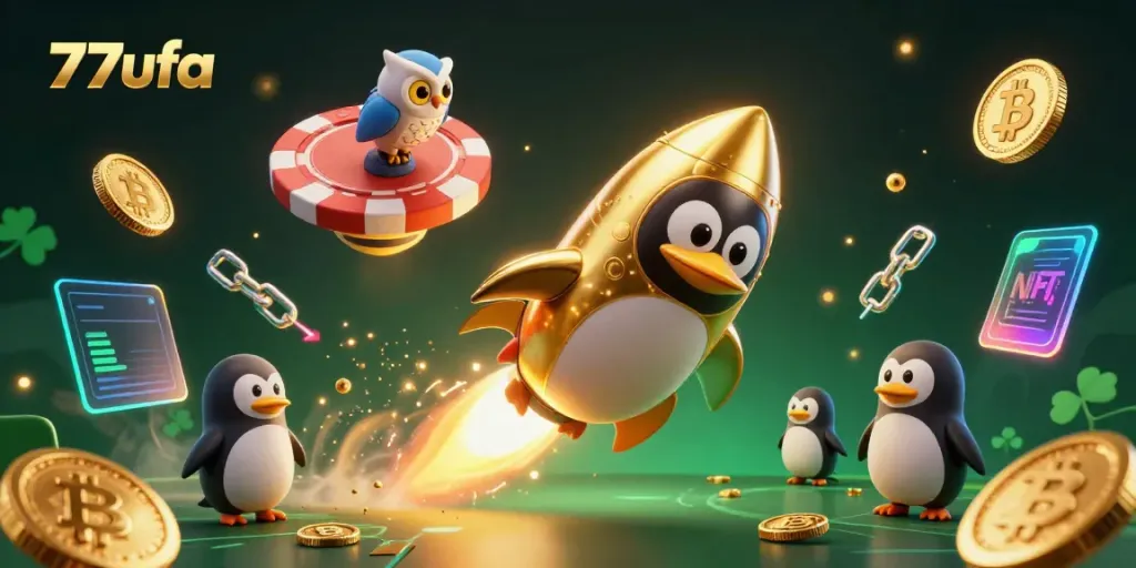 Engage in thrilling gaming at 77ufa with a gold-winning penguin and casino adventures.