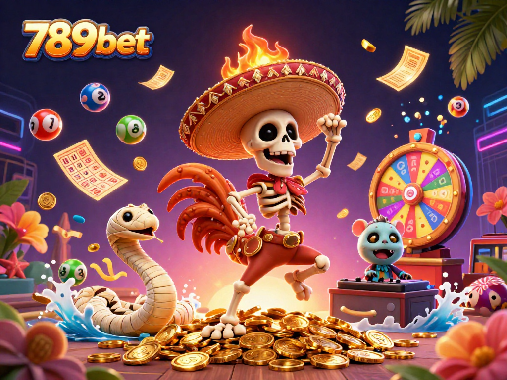 Join the excitement of 789bet with a vibrant celebration of gaming featuring dynamic characters and lucky elements.