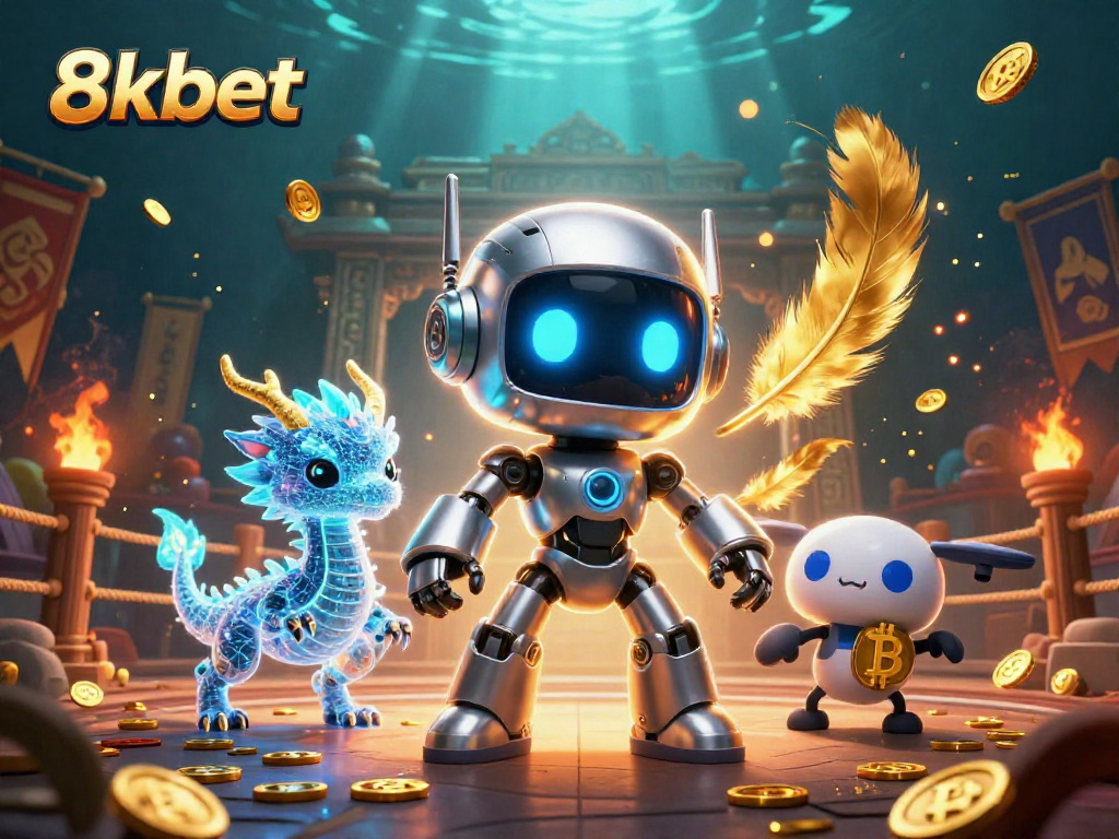 Engage with thrilling games and high odds at 8kbet, featuring vivid casino elements and dynamic characters.
