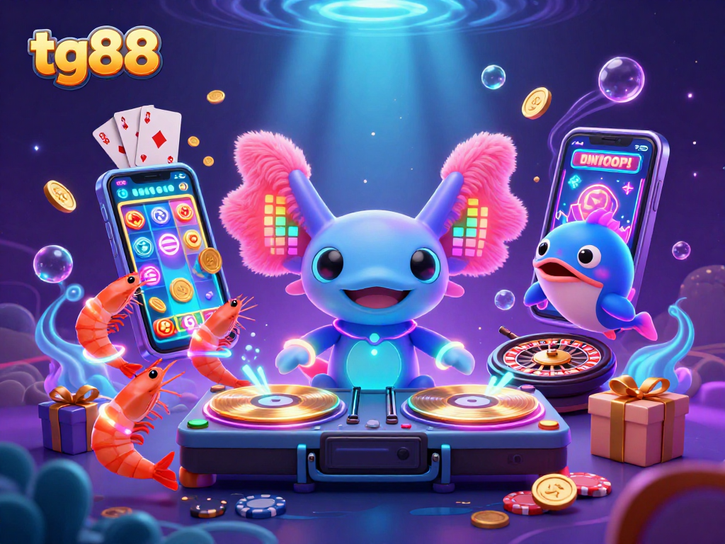 Experience vibrant gameplay and winnings at tg88 with our dazzling underwater casino scene featuring unique characters.