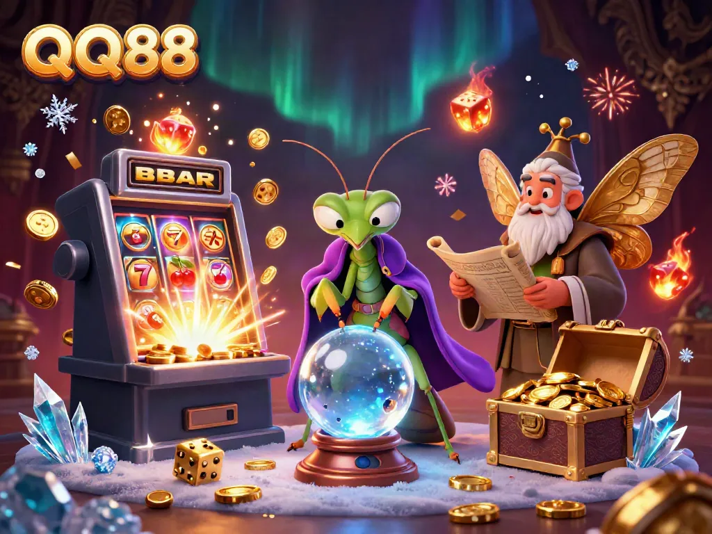 Experience thrilling wins at QQ88 with engaging 3D casino characters and vibrant gaming elements.