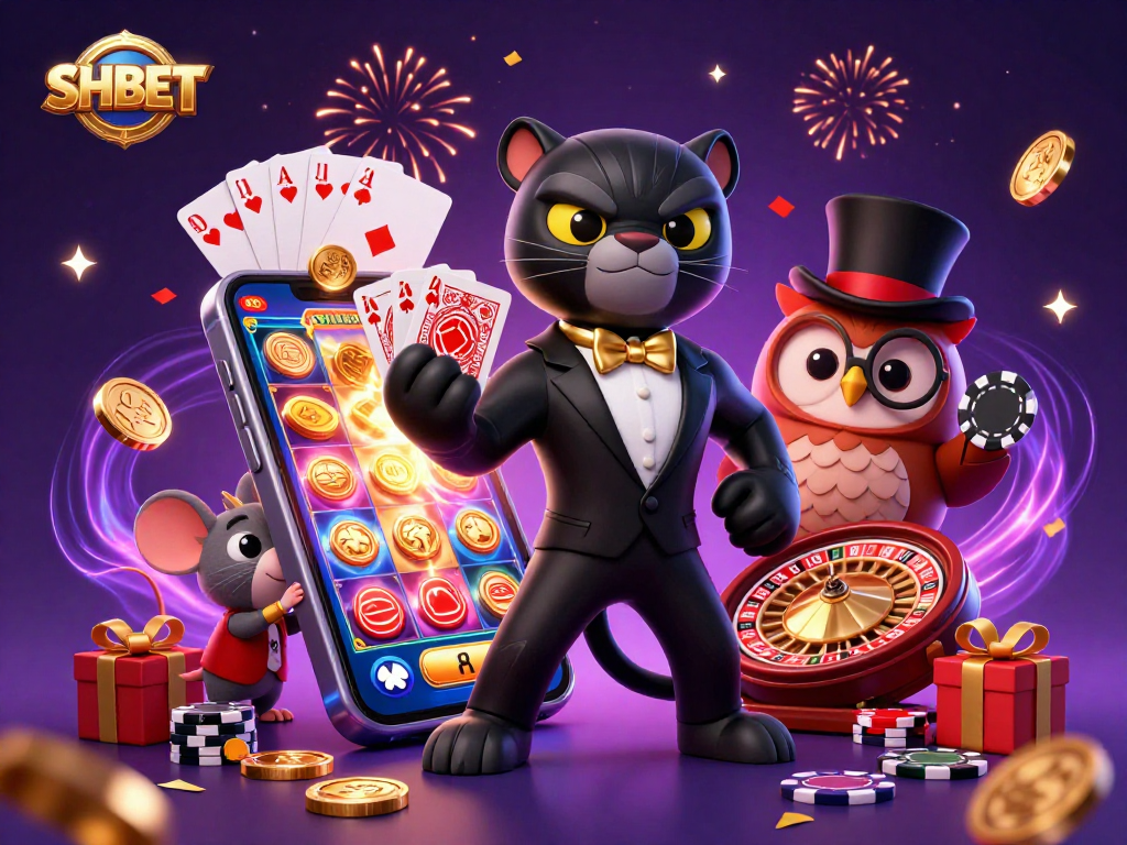 Experience thrilling gameplay at SHBET with vibrant characters and dynamic casino elements
