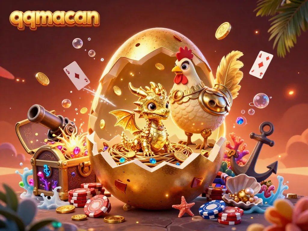 Experience thrilling gaming with qqmacan featuring a spectacular baby dragon and shimmering gold