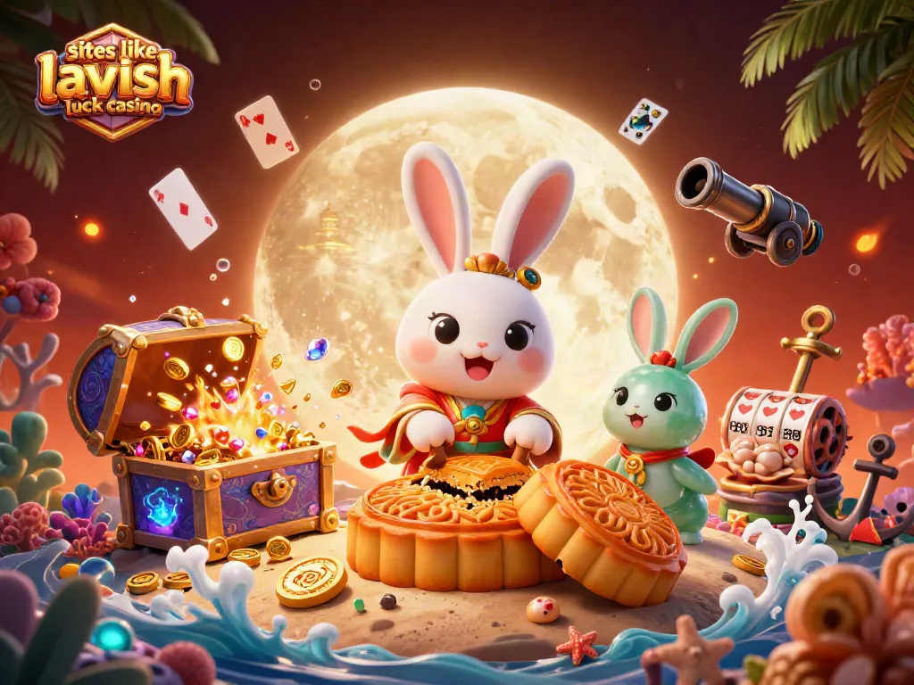Win big at sites like lavish luck casino with vibrant slots and engaging games in this colorful illustration.