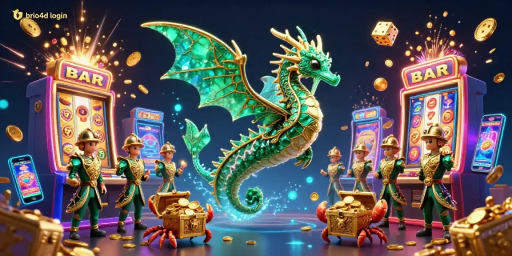 Experience exhilarating wins at brio4d login with a playful sea dragon and stunning slot machine action.