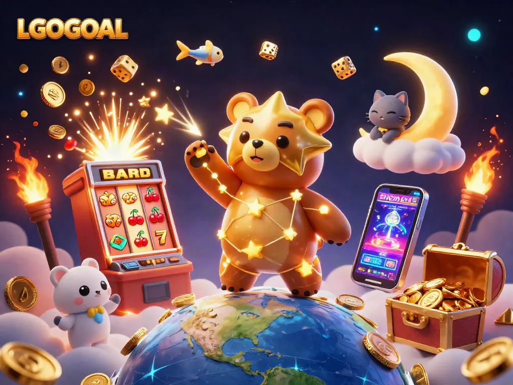 Experience jackpot excitement with LGOGOAL's vibrant casino story featuring dynamic characters and game elements.