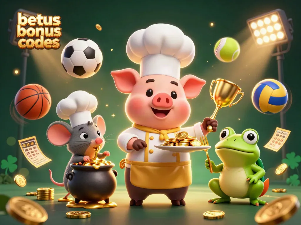 Experience the excitement of BetUS bonus codes with gold coins and lively casino characters in action.
