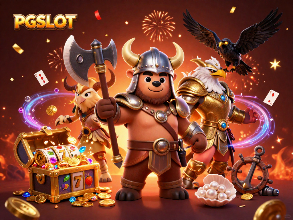 Spin for riches with PGSLOT's vibrant 3D characters and dynamic slot elements!