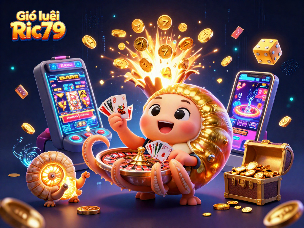 Engage in thrilling gameplay at Giới thiệu Ric79 with a vibrant 3D casino scene showcasing dynamic elements.